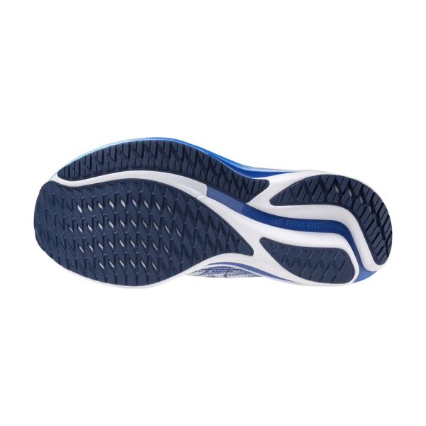 Mizuno Wave Rider 28 - White/Estate Blue/Mugen Blue