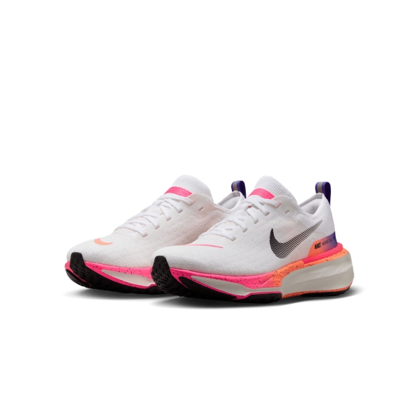 Nike ZoomX Invincible Run Flyknit 3 - White/Black/Bright Mango/Hyper Pink