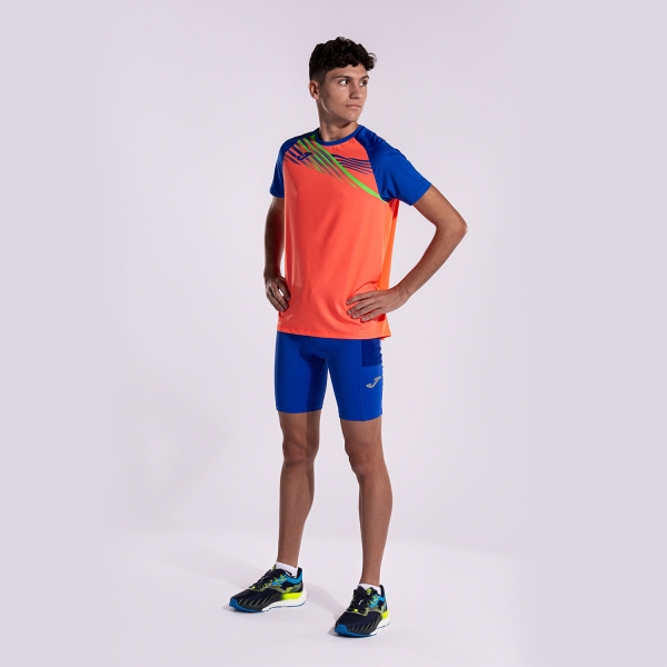 Joma Elite X T-Shirt - Fluor Coral/Royal