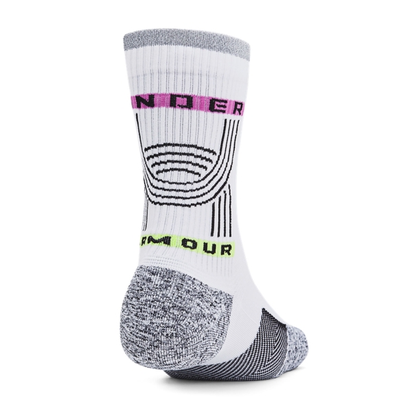 Under Armour ArmourDry Run Cushion Socks - White/Black