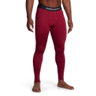 Under Armour ColdGear Elite Long Tights - Cardinal/Metallic Silver