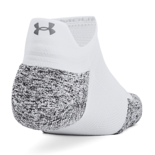 Under Armour ArmourDry Run Cushion x 3 Calcetines - White/Halo Gray