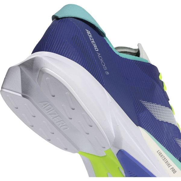 adidas adizero adios 8 - Lucid Blue/Zero Metallic/Lucid Lemon