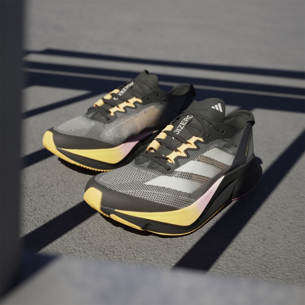 adidas adizero Boston 12 - Cloud Black/Zero Mint/Spark