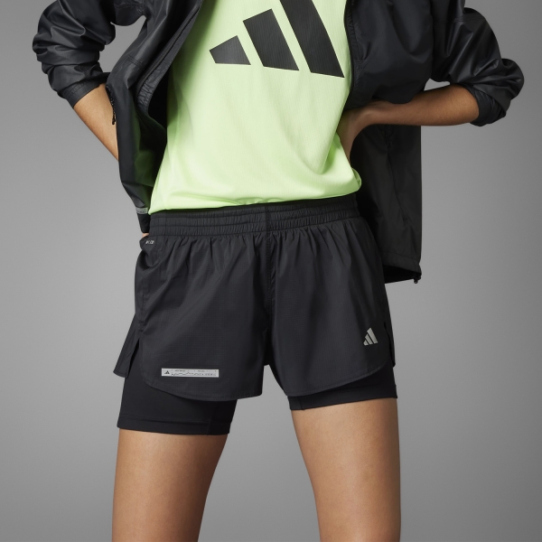 adidas Ultimate 2 in 1 2in Shorts - Black