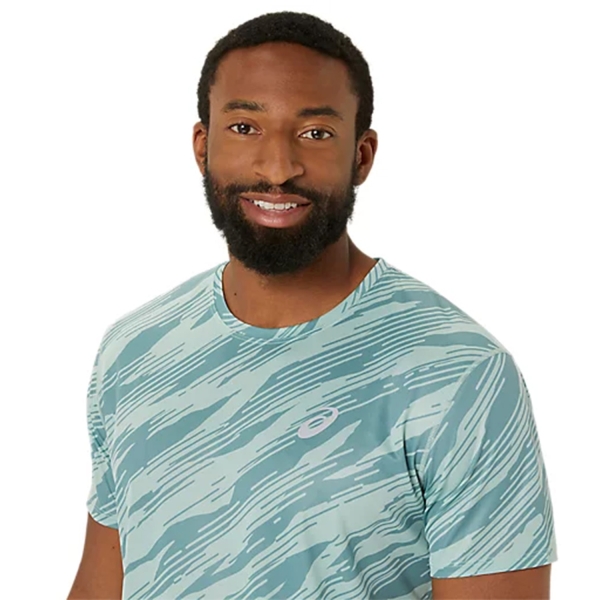 Asics Core All Over Print T-Shirt - Light Celadon