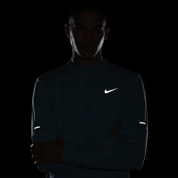 Nike Dri-FIT Element Logo Camisa - Denim Turquoise/Reflective Silver