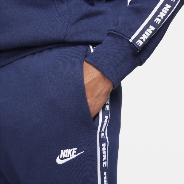 Nike Club Fleece Tuta - Midnight Navy/White