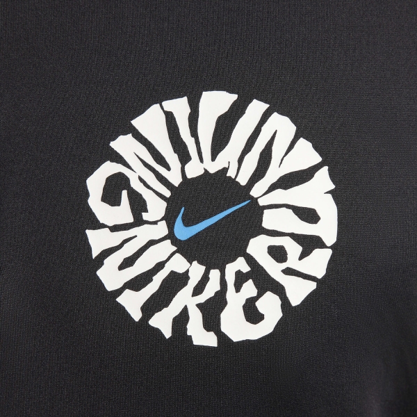 Nike Element Run Energy Camisa - Black/Light Photo Blue