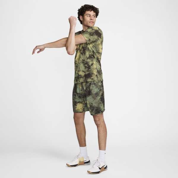 Nike Totality Camo 7in Shorts - Oil Green/Black/Medium Olive