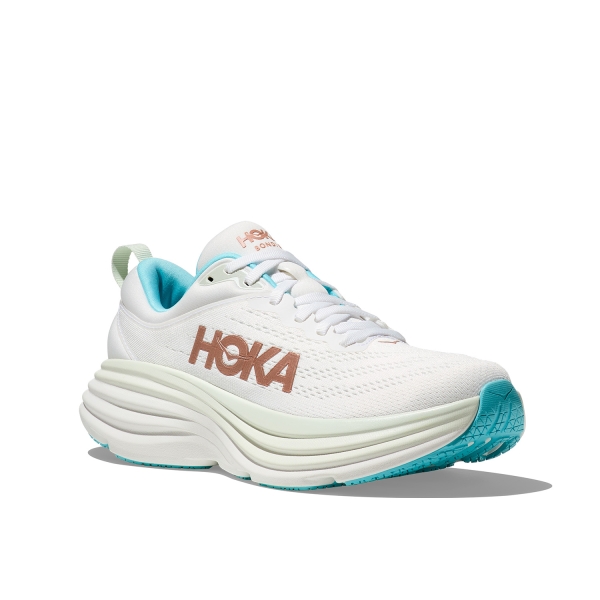 Hoka Bondi 8 - Frost/Rose Gold