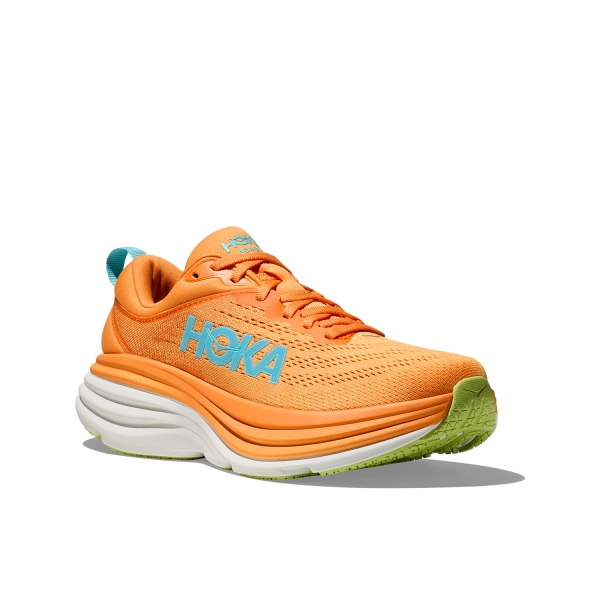 Hoka Bondi 8 Wide - Solar Flare/Lettuce