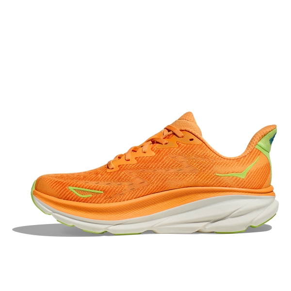 Hoka Clifton 9 Wide - Solar Flare/Lettuce