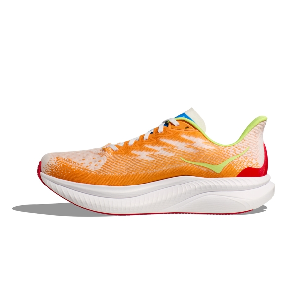 Hoka Mach 6 - White/Solar Flare