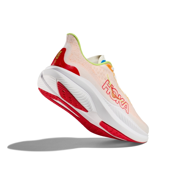Hoka Mach 6 - White/Solar Flare