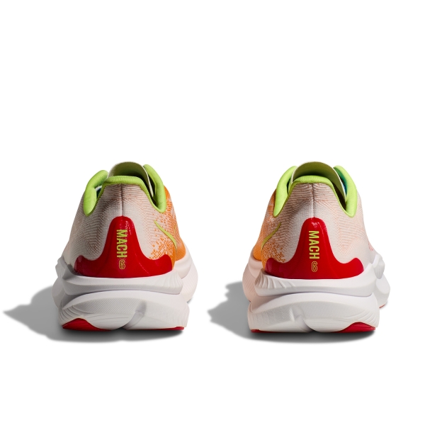 Hoka Mach 6 - White/Solar Flare