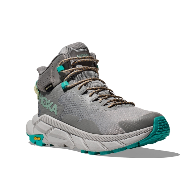 Hoka Trail Code GTX - Galactic Grey/Electric Acqua
