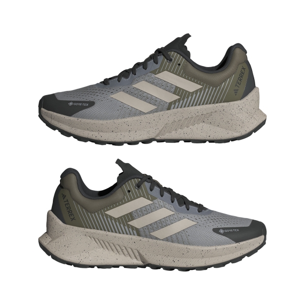 adidas Terrex Soulstride Flow GTX - Ch Solid Grey/Wonder Beige/Olive Strata