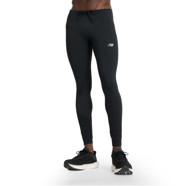Pantaloni e Tights Running Uomo New Balance New Balance Sleek Pocket Tights  Black  Black 