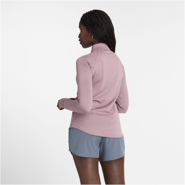 New Balance Athletics Heat Shirt - Ice Wine Heather