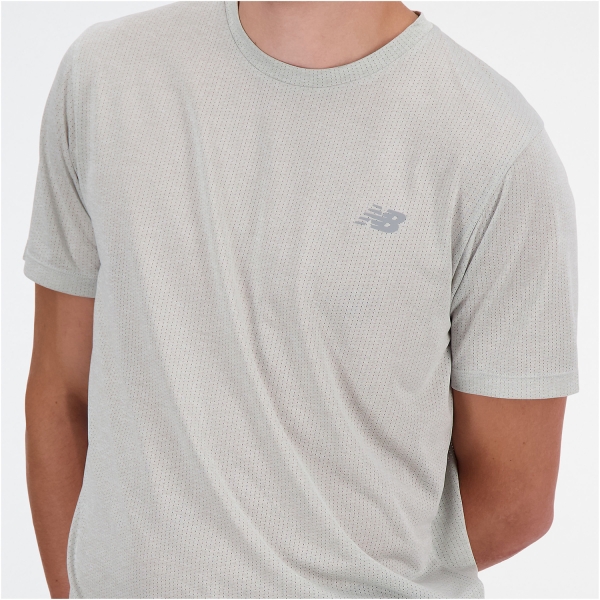 New Balance Athletics Run T-Shirt - Athletic Grey