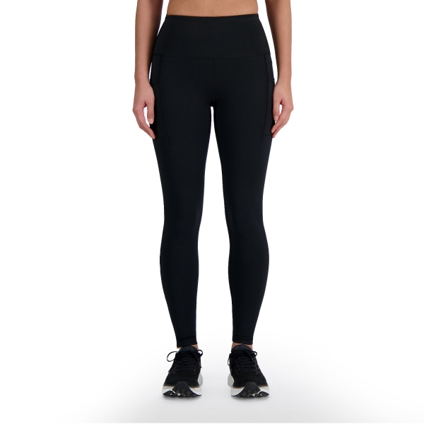 Pantalon y Tights Running Mujer New Balance Sleek Logo Tights  Black WP41275BK