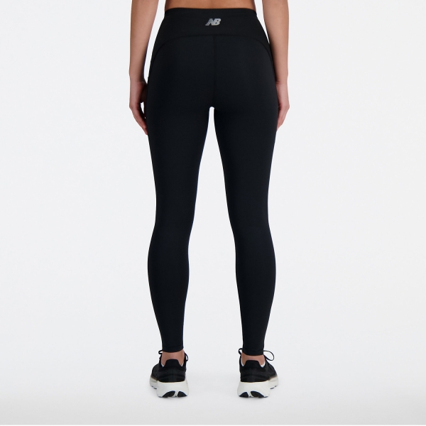 New Balance Sleek Logo Tights - Black