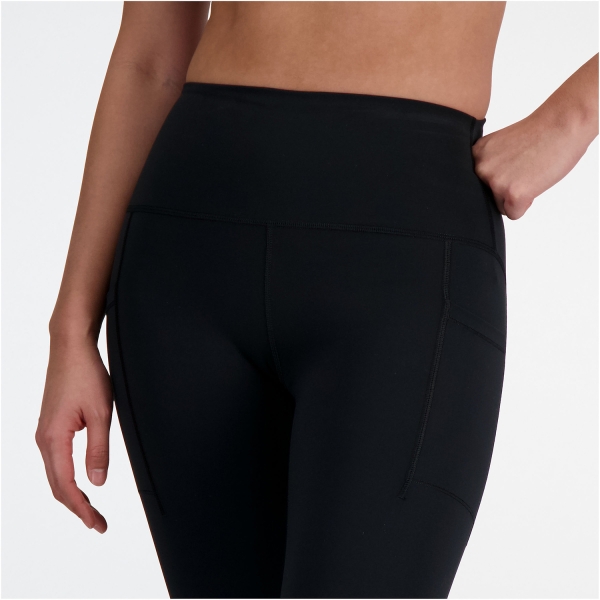New Balance Sleek Logo Tights - Black