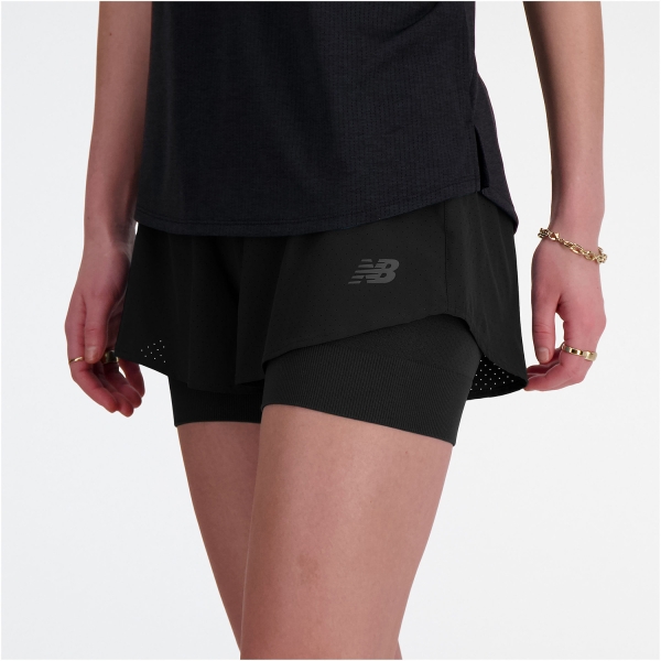 New Balance RC 2 in 1 3in Shorts - Black
