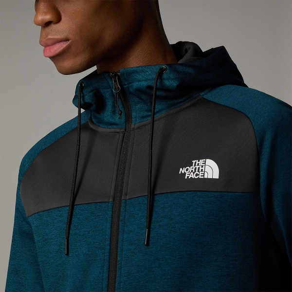 The North Face Reaxion Felpa - Midnight Petrol/Dark Heather/Asphalt Grey