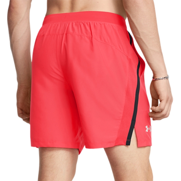 Under Armour Launch 7in Shorts - Racer Red/Black/Reflective
