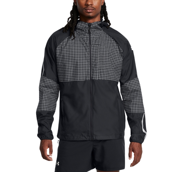 Giacca Running Uomo Under Armour Launch Elite Giacca  Black/Reflective 13866740001