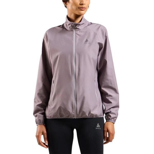 Women's Running Jacket Odlo Essential Light Jacket  Gray Ridge 31386121092