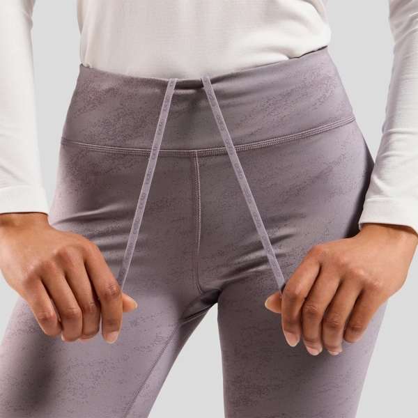 Odlo Zeroweight Print Pro Tights - Gray Ridge