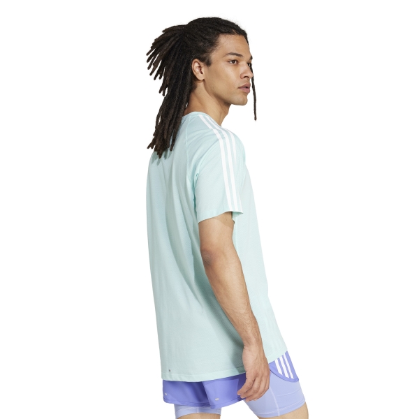 adidas OTR 3 Stripes Maglietta - Semi Flash Aqua