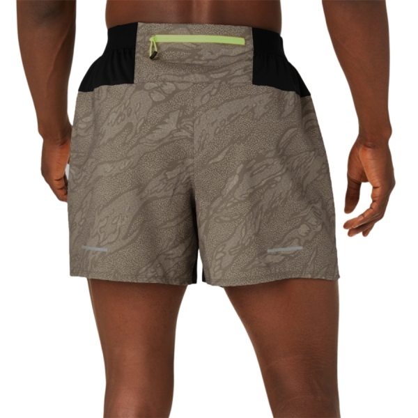 Asics Fujitrail Printed 5in Shorts - Pepper