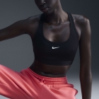 Nike Swoosh Light Sports Bra - Black/White