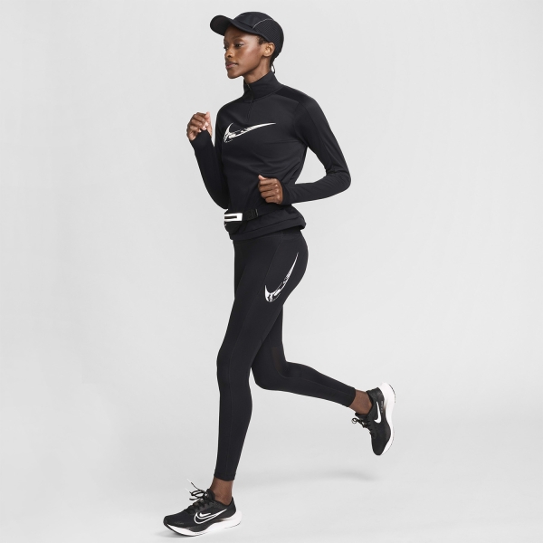Nike Fast Tights - Black/White