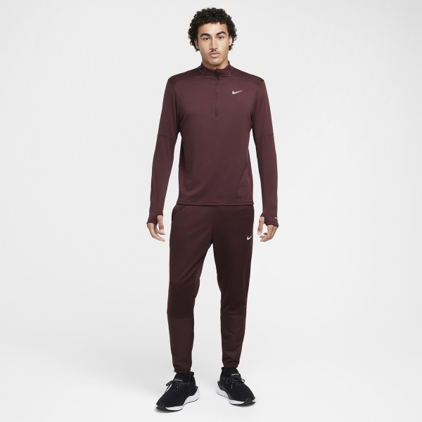 Nike Therma-FIT Pro Shirt - Burgundy Crush/Reflective Silver