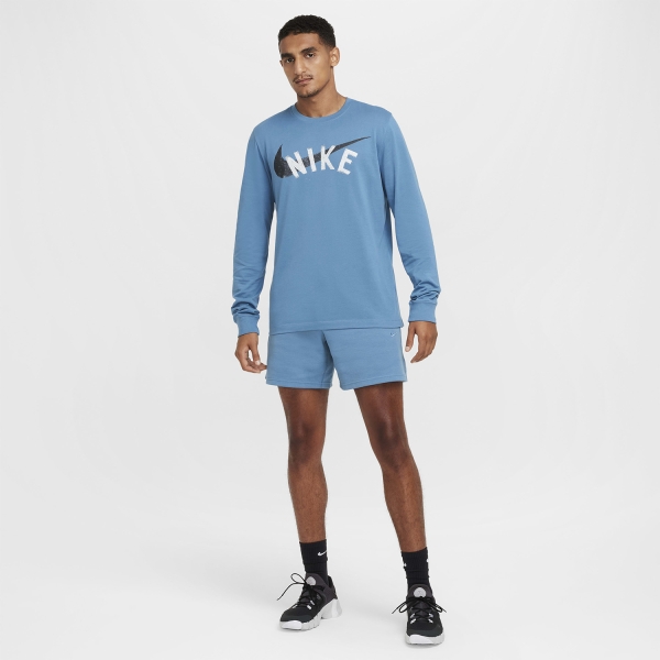 Nike Dri-FIT Graphic Maglia - Aegean Storm