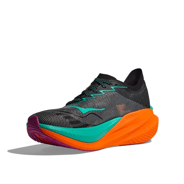 Hoka Mach X 2 - Black/Electric Aqua