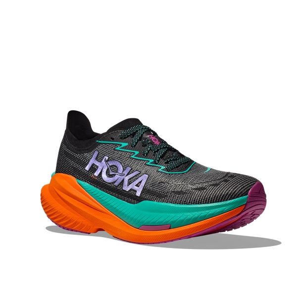 Hoka Mach X 2 - Black/Electric Aqua