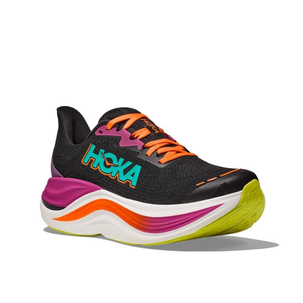 Hoka Skyward X - Black/Electric Aqua