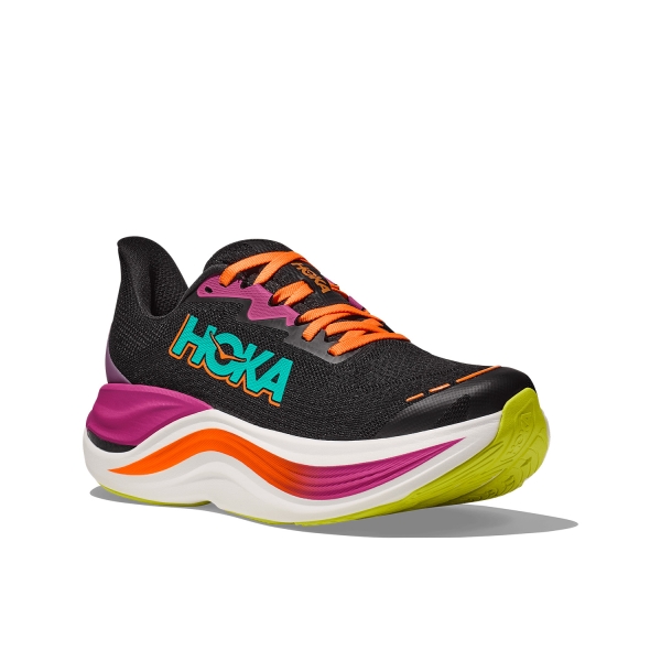 Hoka Skyward X - Black/Electric Aqua