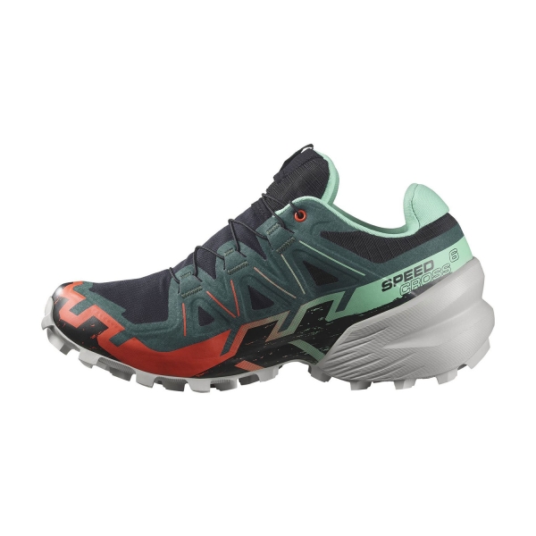 Salomon Speedcross 6 GTX - Black/Electric Green/Cherry Tomato