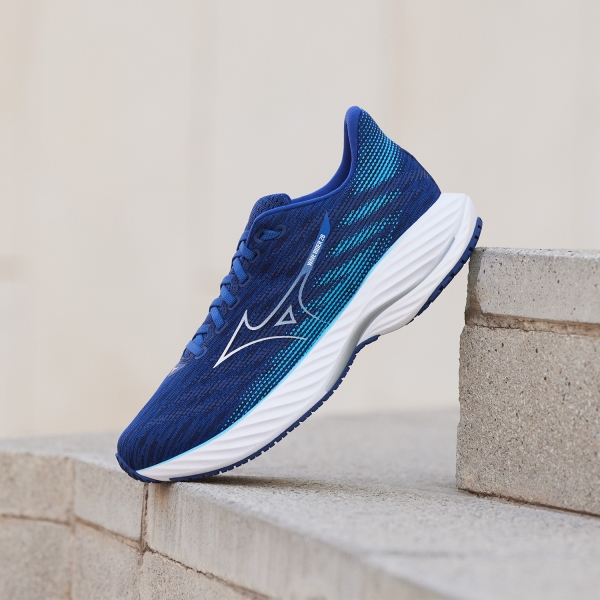 Mizuno Wave Rider 28 - Estate Blue/White/River Blue