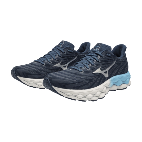 Mizuno Wave Sky 8 - Blue Wing Teal/Neo Silver/River Blue