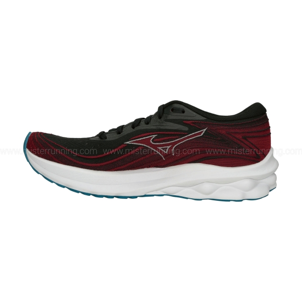 Mizuno Wave Skyrise 5 - Black/White Sand/Rumba Red