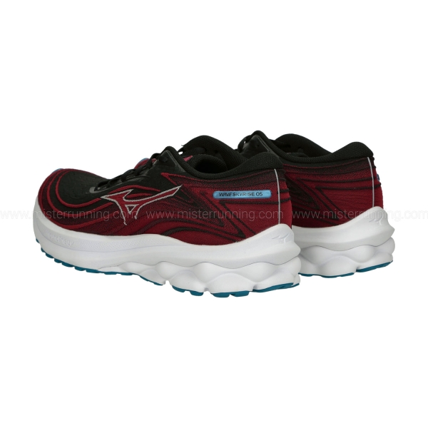 Mizuno Wave Skyrise 5 - Black/White Sand/Rumba Red