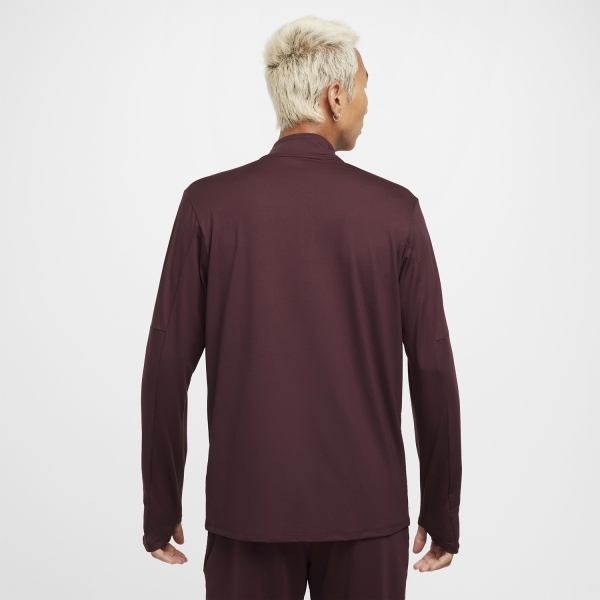 Nike Dri-FIT Element Logo Maglia - Burgundy Crush/Reflective Silver